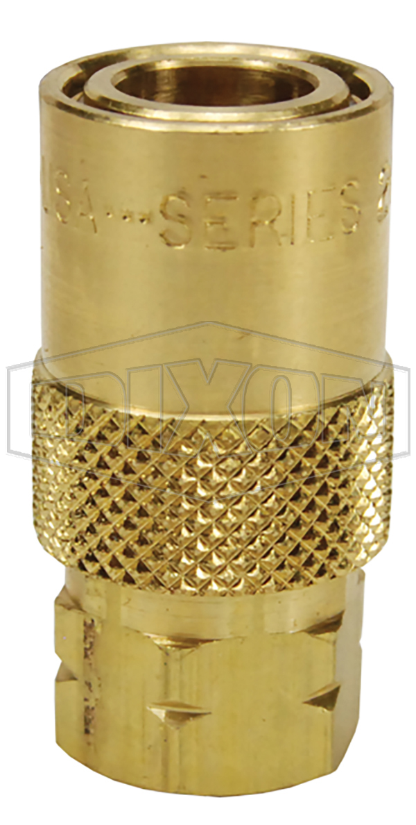 DQC CM-Series Industrial Mold Interchange Valved Coupler Female NPTF